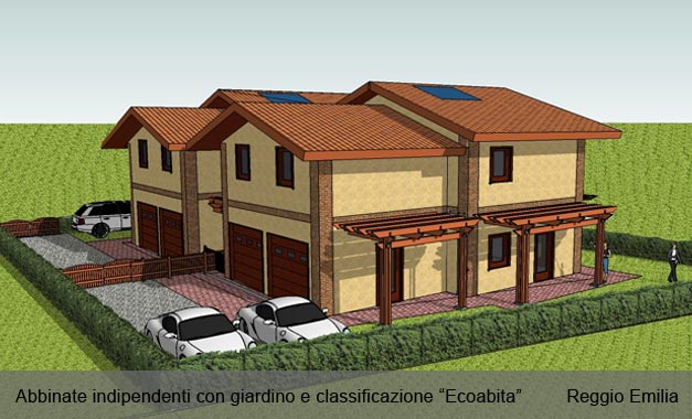 Abbinate indipendenti con giardino e classificazione Ecoabita